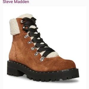 Steve Madden Receptive Cognac Boots